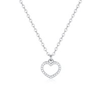 Collana Brand Donna Crystal love in Acciaio Cristallo 03NK038